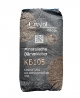Клей для фасаду 25 кг, клеюча суміш для теплоізоляційних плит Crystal decor Mineralische Dämmkleber КБ105