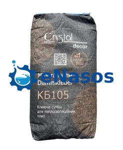 Клей для фасаду 25 кг, клеюча суміш для теплоізоляційних плит Crystal decor Mineralische Dämmkleber КБ105
