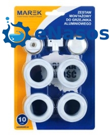 Універсальний комплект підключення до секційних радіаторів MAREK 1" х 3/4" Універсальний комплект підключення до секційних радіаторів MAREK 1" х 3/4"