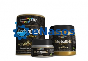 Емаль акрилова METALLIQ Kompozit 0.5 кг золото